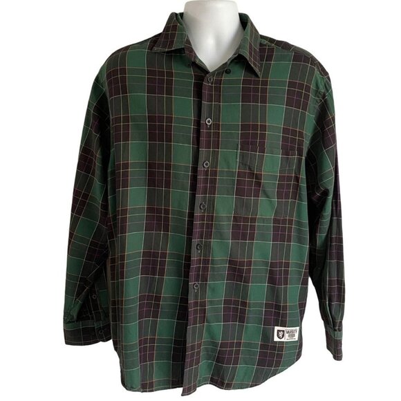 Roundtree and Yorke Varsity Long Sleeve Button Down Shirt Large - Picture 2 of 11